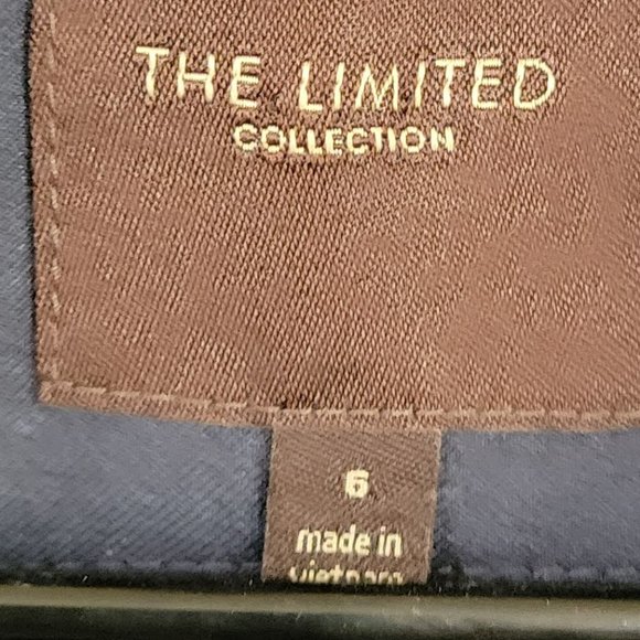 Vintage 90s The Limited Collection Navy Blue Tailored  Suit Jacket Size 6 - Picture 15 of 15